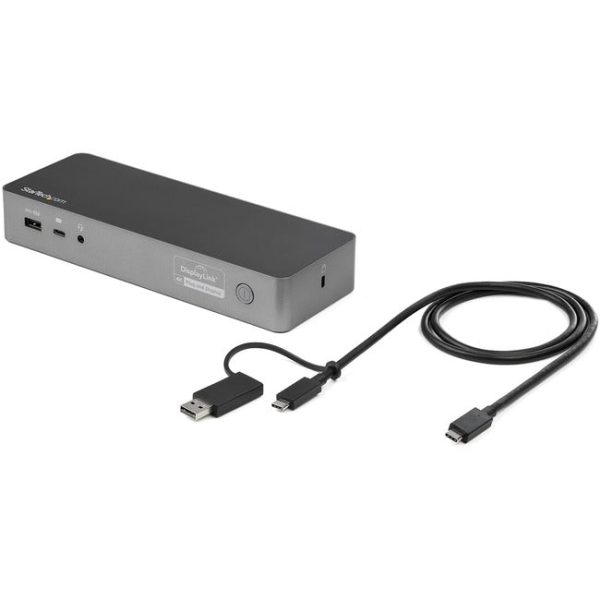 Star Tech.com USB-C & USB-A Dock - Hybrid Universal Laptop Docking Station with Dual Monitor Display 4K 60Hz HDMI & DisplayPort - 60W PD Online now