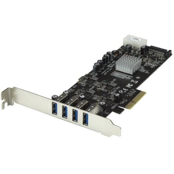 StarTech.com 4 Port PCI Express (PCIe) SuperSpeed USB 3.0 Card Adapter w- 4 Dedicated 5Gbps Channels - UASP - SATA-LP4 Power For Cheap