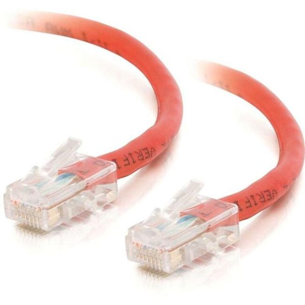 C2G-100ft Cat5E Non-Booted Crossover Unshielded (UTP) Network Patch Cable - Red For Discount
