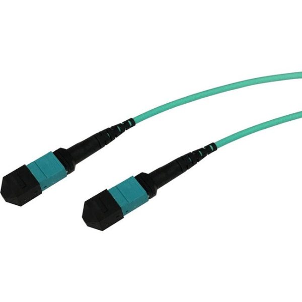 MTP? MPO-Female to MTP? MPO-Female Aqua Multimode OM4 50 125?m Cross-Over (Method B) 15 Meter Cable Assembly for 40G 100G QSFP+ QSFP28 Applications Sale