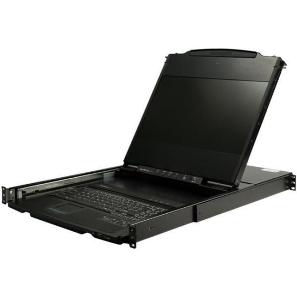 StarTech.com Dual Rail Rackmount KVM Console HD 1080p - DVI-VGA KVM w-17  LCD Monitor - 1U LCD KVM Server Rack Drawer w-Cables USB Support Supply