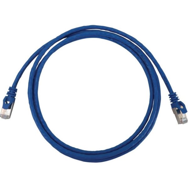 Tripp Lite Cat6a 10G Snagless Shielded Slim STP Ethernet Cable (RJ45 M M), PoE, Blue, 7 ft. (2.1 m) For Sale